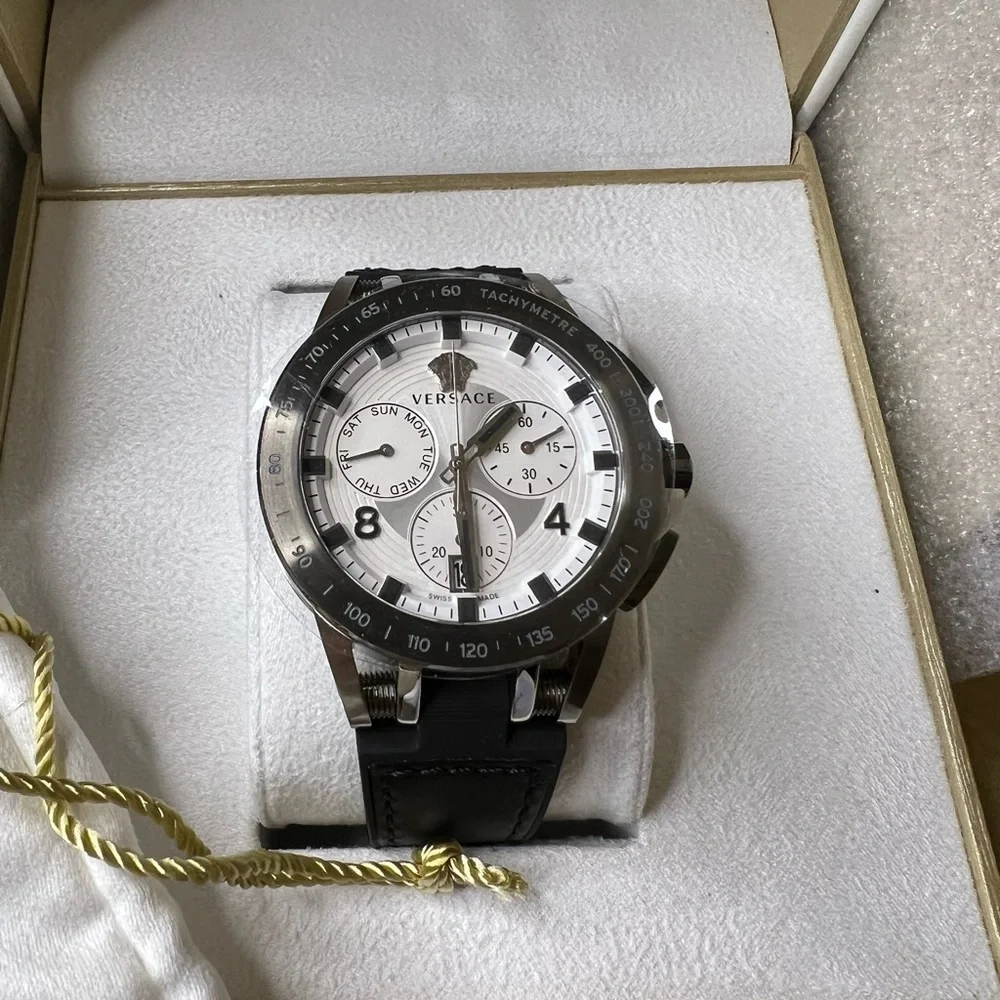 Versace Sport Tech Stainless Steel & Silicone Strap Watch - Picture 5 of 9